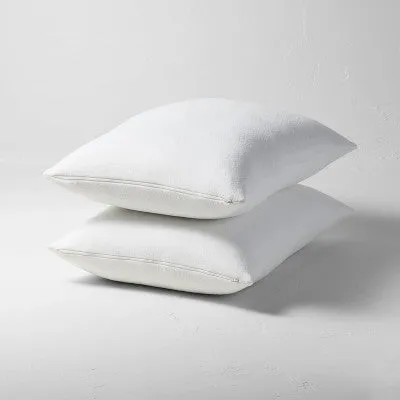 Open Box Standard/Queen 2pk Memory Foam and Down Alternative Bed Pillows - Casaluna