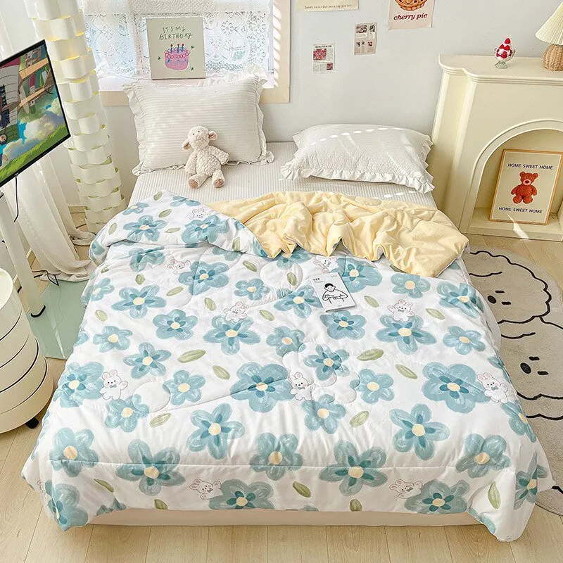 Orange Lace Summer Quilt for Kids and Adults