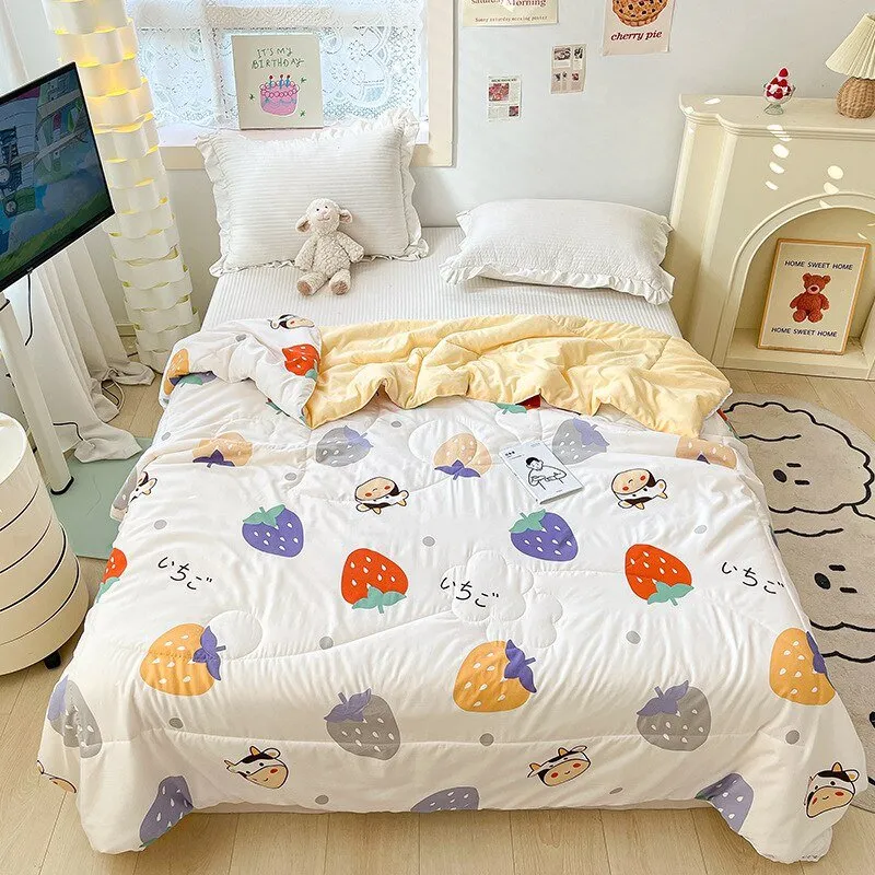 Orange Lace Summer Quilt for Kids and Adults