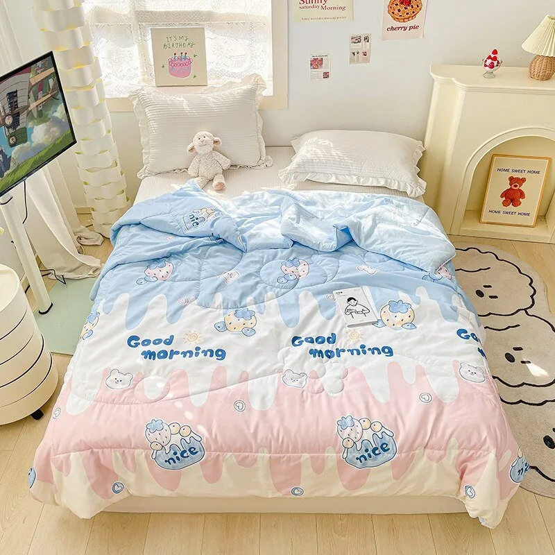 Orange Lace Summer Quilt for Kids and Adults
