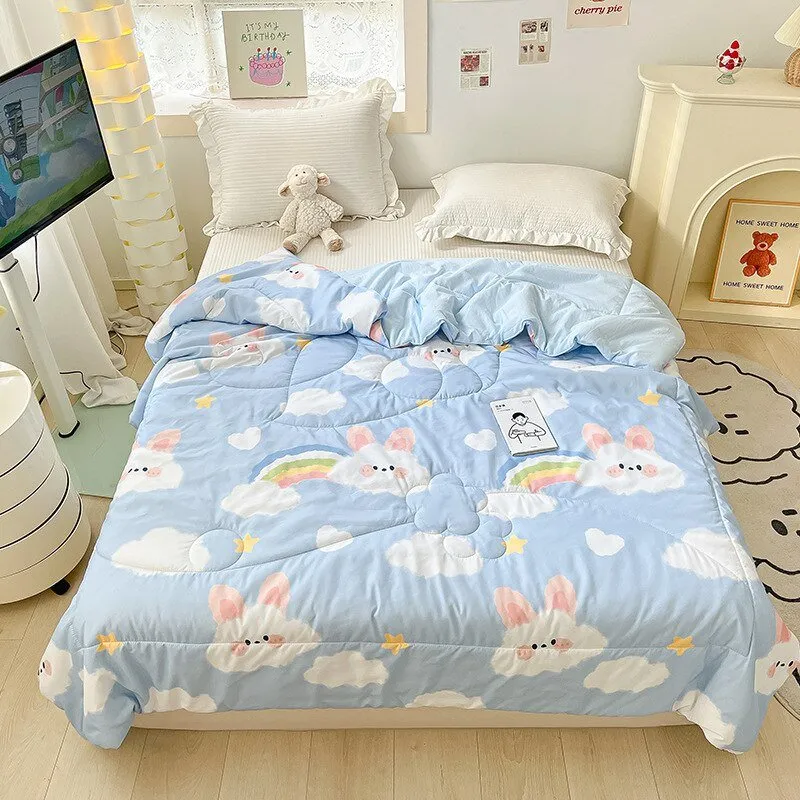 Orange Lace Summer Quilt for Kids and Adults