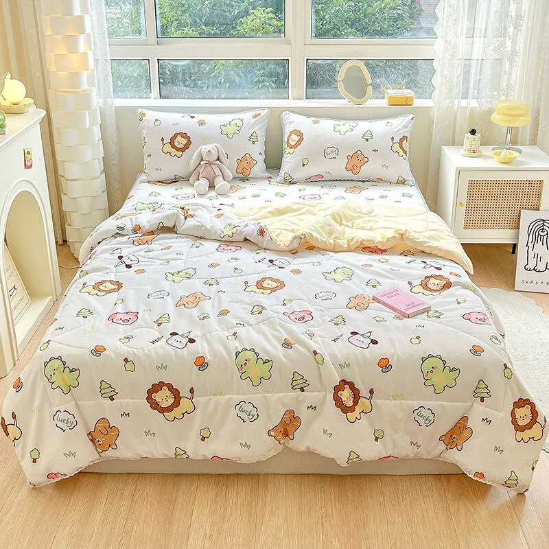 Orange Lace Summer Quilt for Kids and Adults