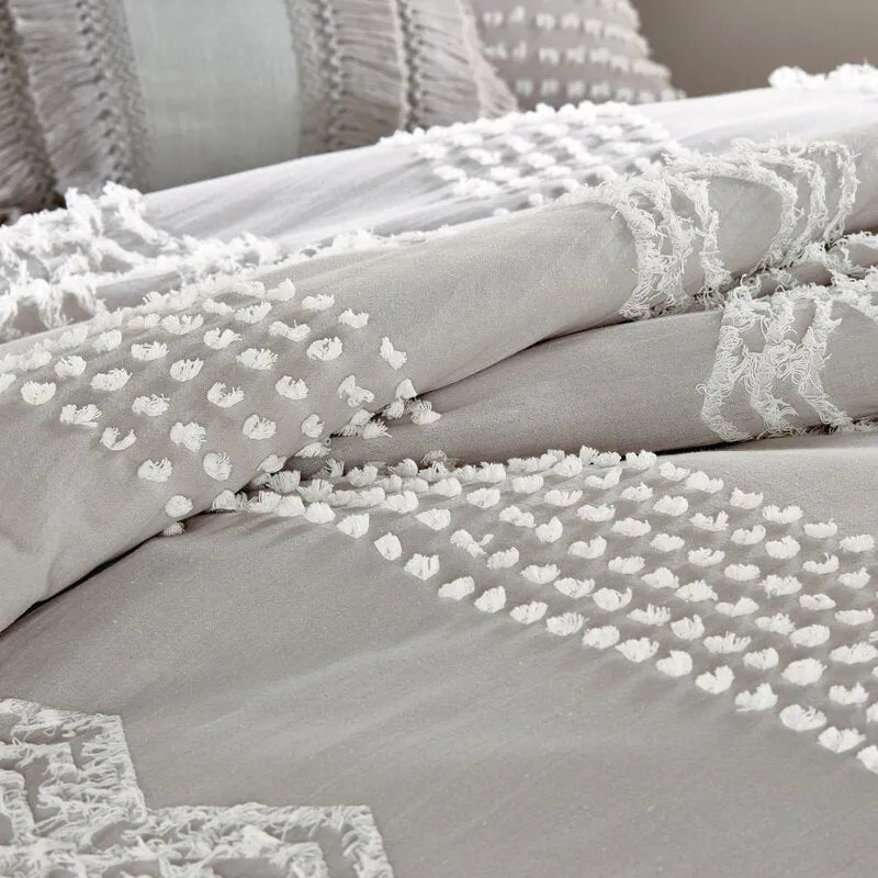 Outsey Standard Cotton Chenille Comforter Set