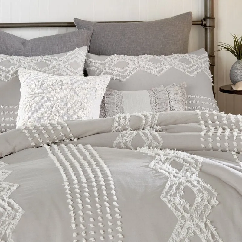 Outsey Standard Cotton Chenille Comforter Set