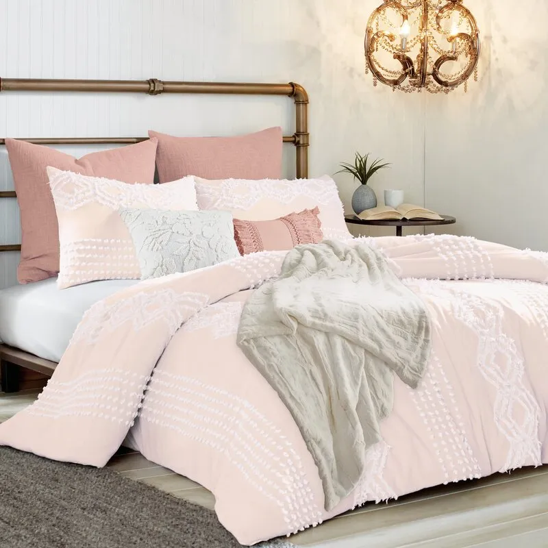 Outsey Standard Cotton Chenille Comforter Set