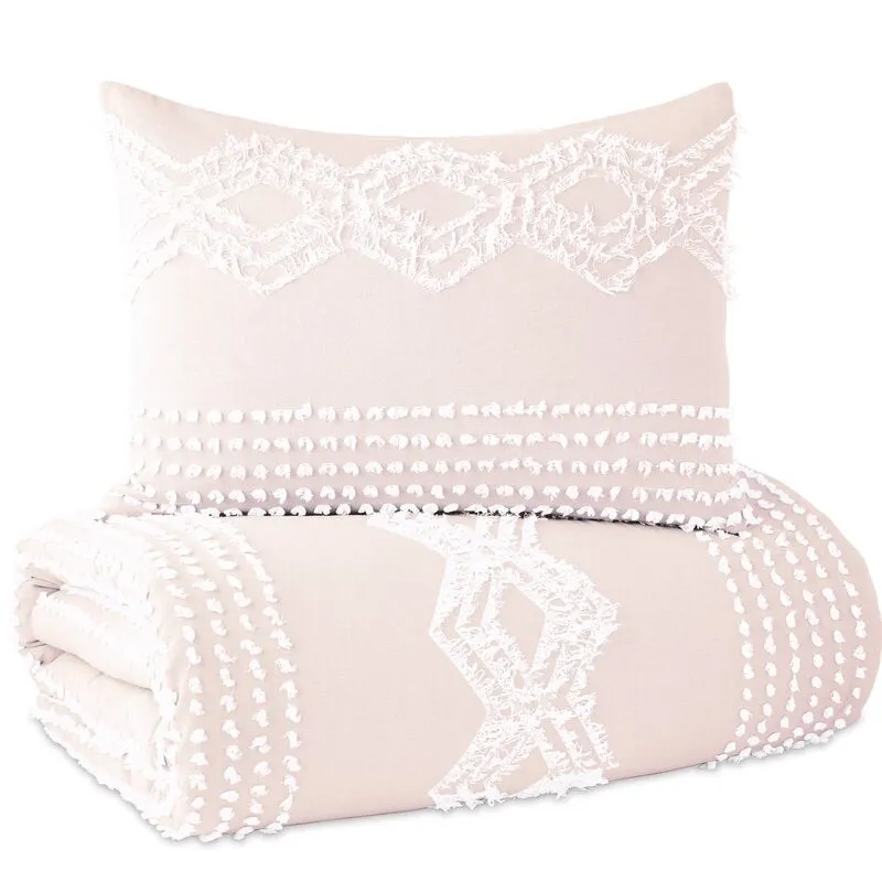 Outsey Standard Cotton Chenille Comforter Set