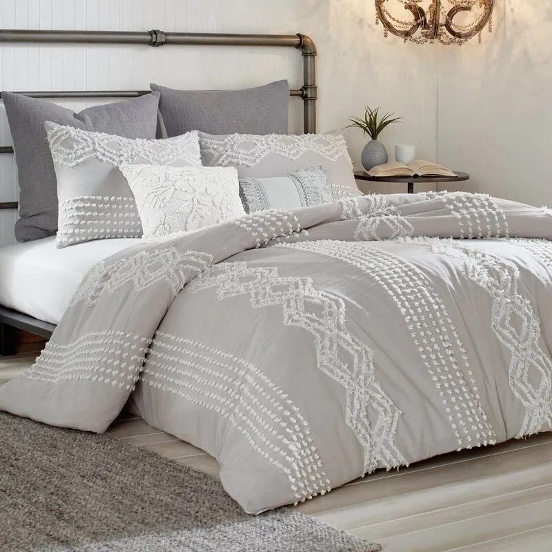 Outsey Standard Cotton Chenille Comforter Set