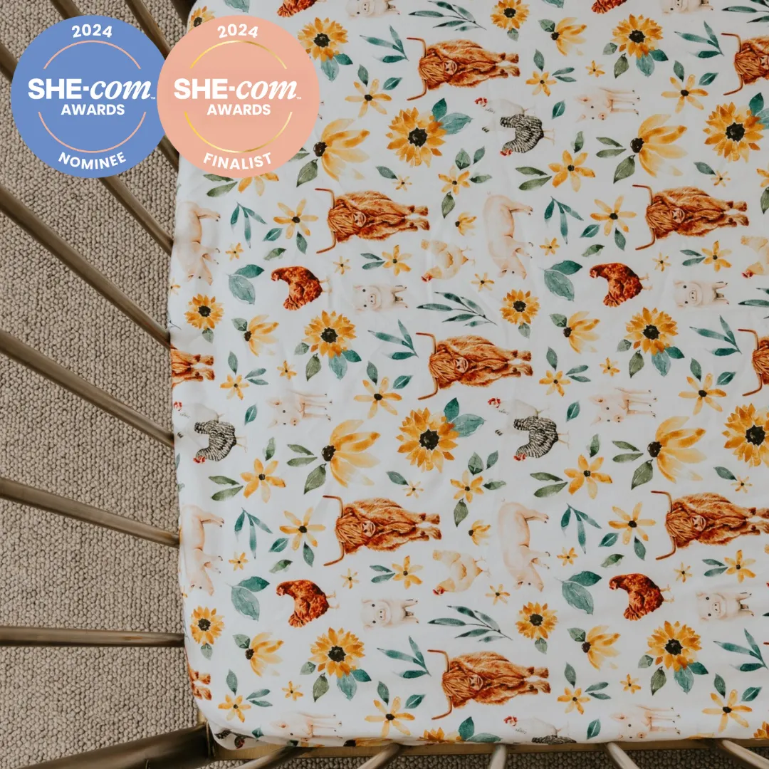 *PRE-ORDER* Waterproof Cot Sheet - Homestead