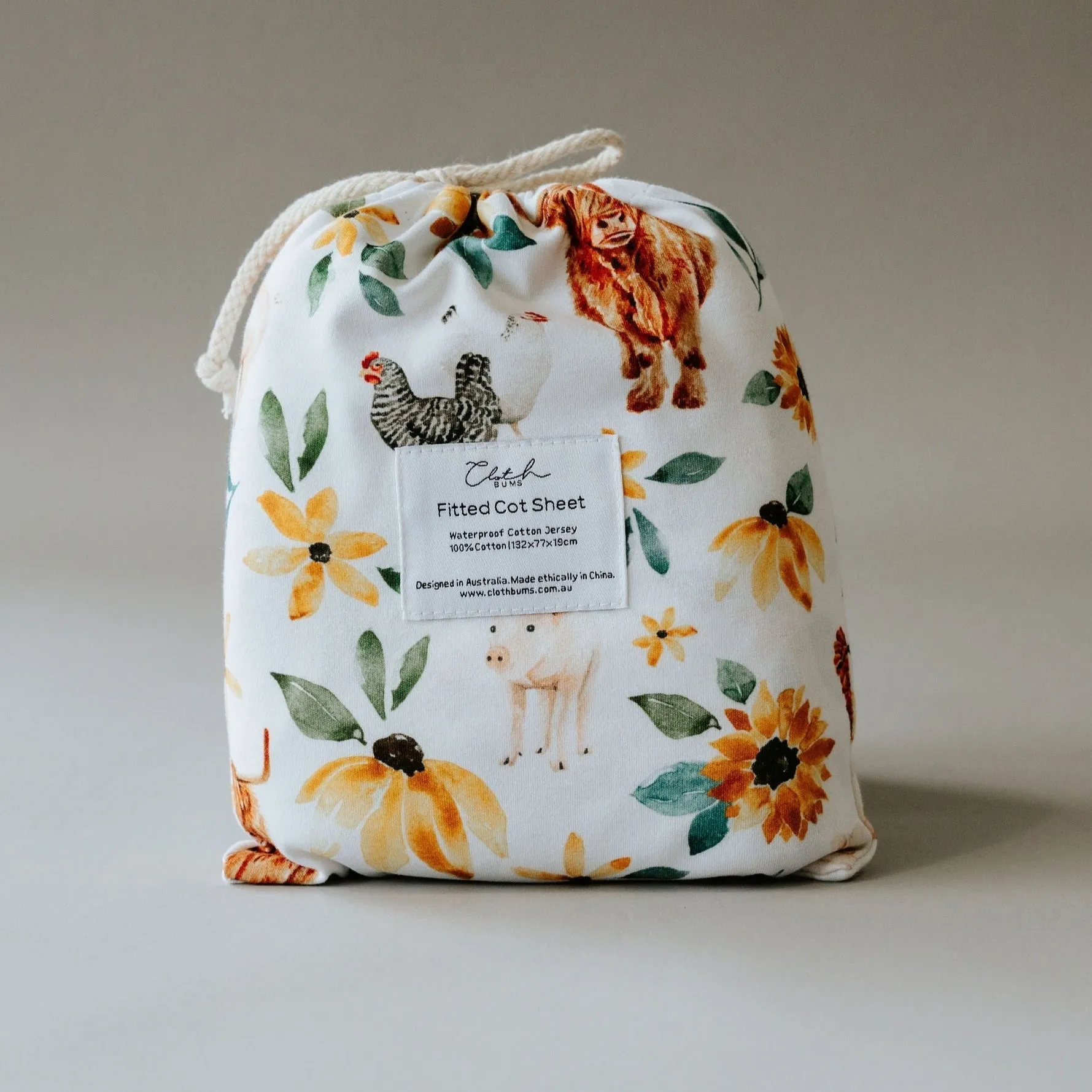 *PRE-ORDER* Waterproof Cot Sheet - Homestead