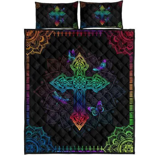 Premium Jesus Quilt Bedding Set - Christian Bedding Sets