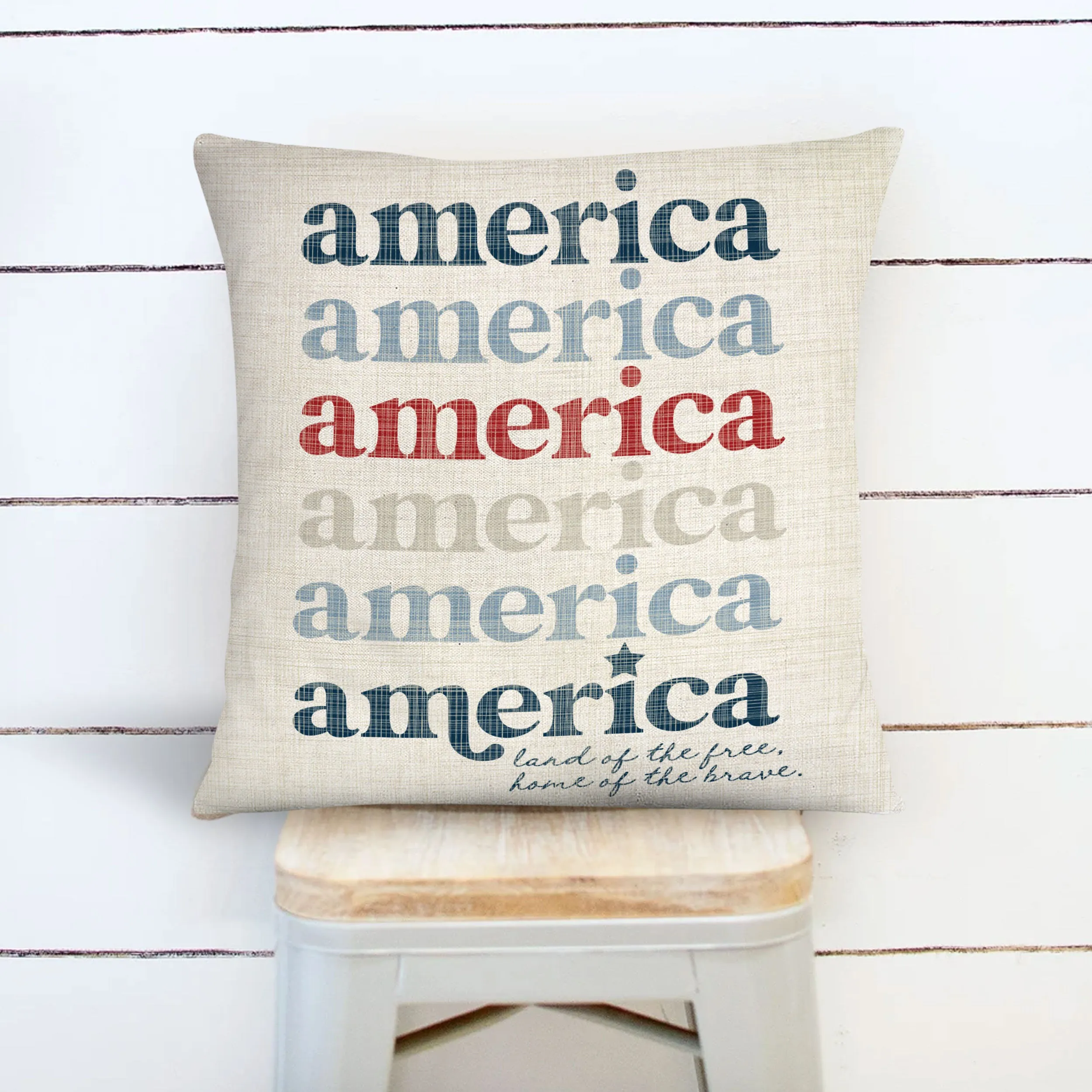 rustic fourth of july porch pillows  patriotic america 4th of july porch pillows
