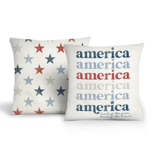 rustic fourth of july porch pillows  patriotic america 4th of july porch pillows