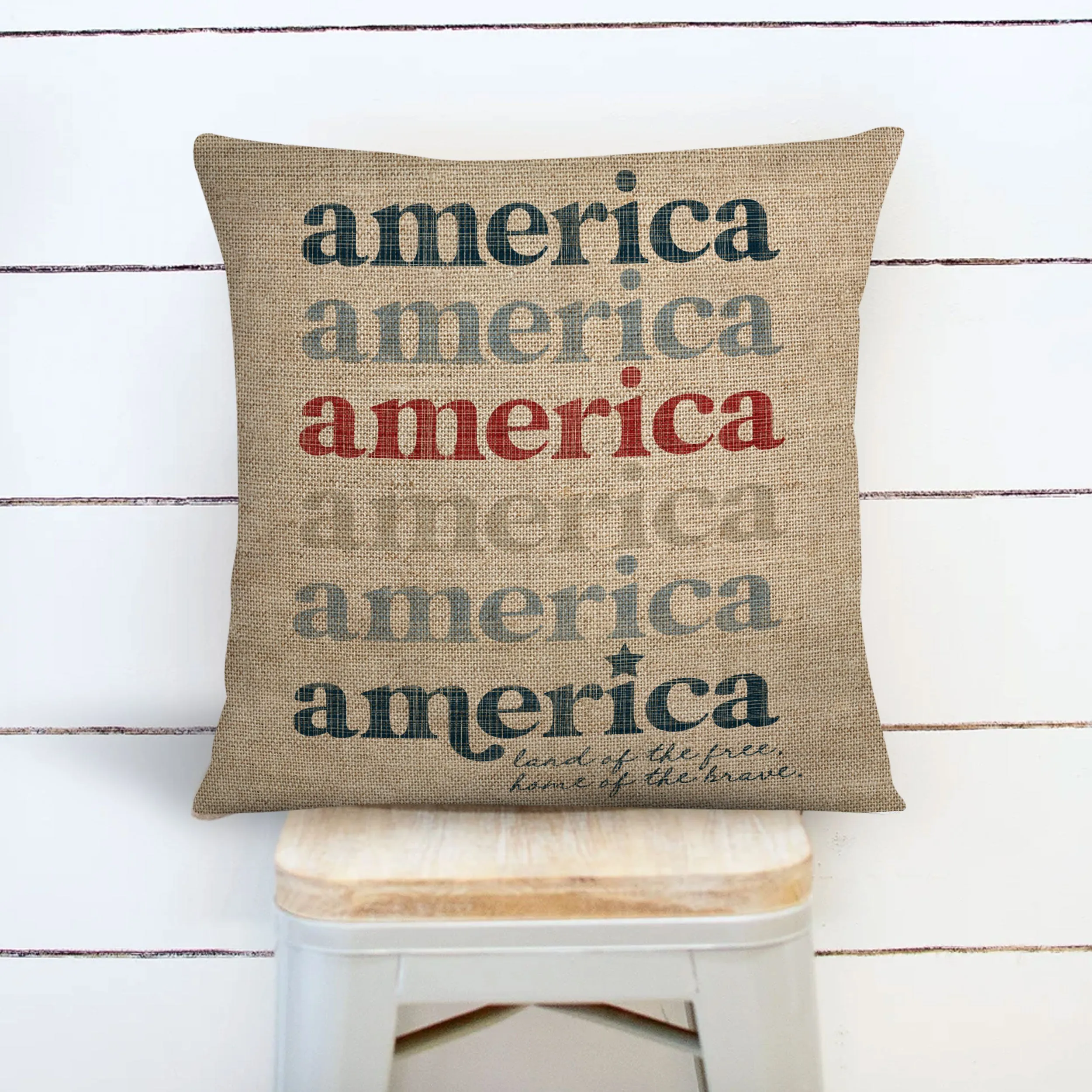 rustic fourth of july porch pillows  patriotic america 4th of july porch pillows