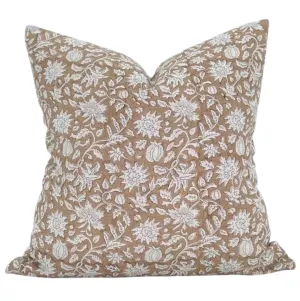 Safari in Tan Umber Pillow Cover