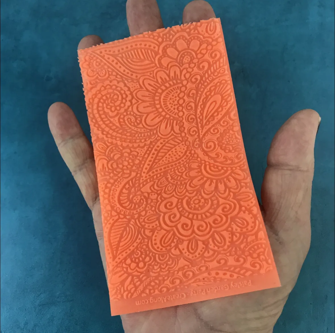 Scales Dragon Fish Mermaids Texture Mat Silicone rubber Stamp for polymer clay paper Gelli plate and resin