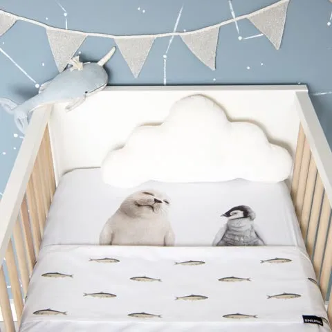 Snurk Baby Fitted Sheet Arctic Friends