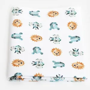 Studio Ditte Kids Flat Sheet Wild Animals Cool