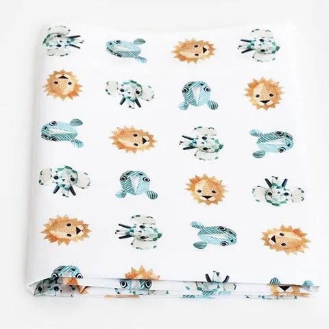 Studio Ditte Kids Flat Sheet Wild Animals Cool