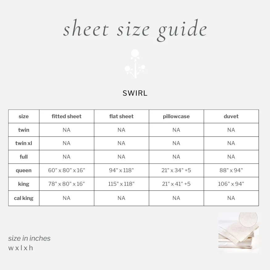 swirl pillowcase set