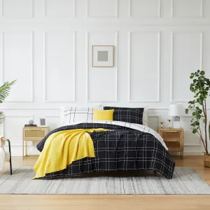 Urban Grid 5-Piece Duvet Cover Bedding Set