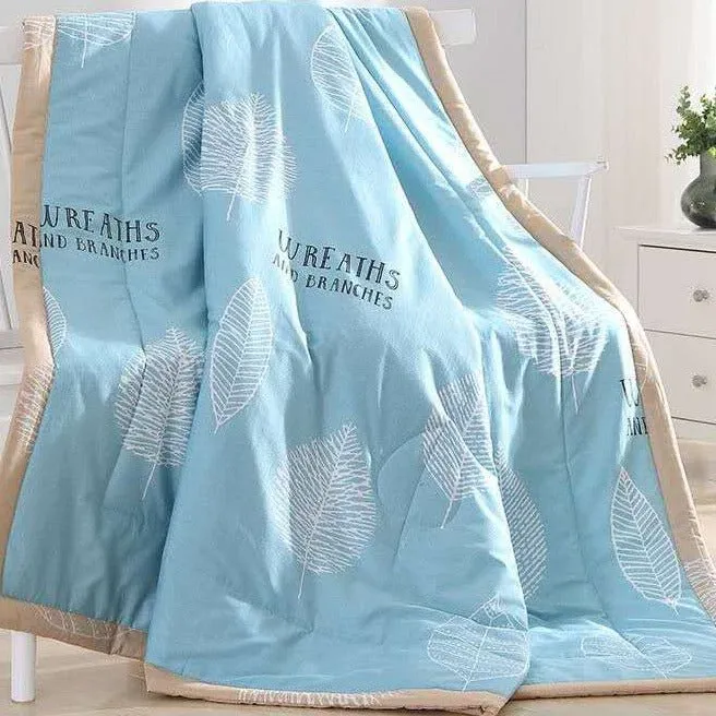 Washable Summer Cotton Quilt - Microfiber Duvet Insert